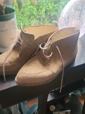 Nine West Tan Suede Ankle Booties